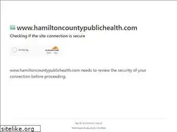 Sites similar to hamiltoncountypublichealth.com