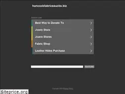 Sites similar to hancockfabricssucks.biz