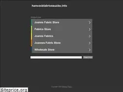 Sites similar to hancockfabricssucks.info