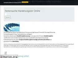 Sites similar to handelsregisterauszug-kostenlos.de