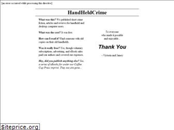 Sites similar to handheldcrime.com