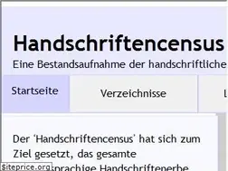Sites similar to handschriftencensus.de