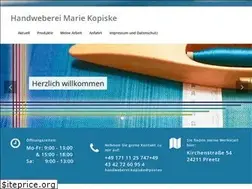 Sites similar to handweberei-kopiske.de