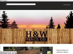 Sites similar to handwfencecompany.com