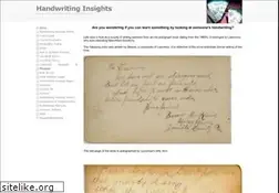 Sites similar to handwritinginsights.com