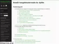 Sites similar to hangdobozepites.hu