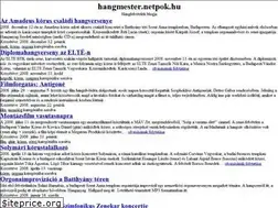 Sites similar to hangmester.netpok.hu