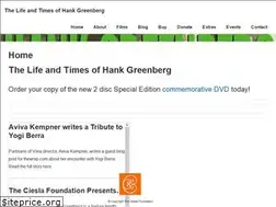 Sites similar to hankgreenbergfilm.org