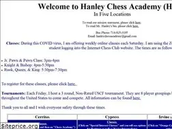 Sites similar to hanleychessacademy.com