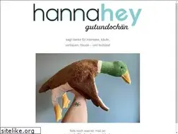 Sites similar to hannahey.com