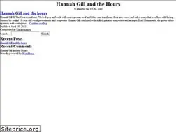 Sites similar to hannahgillandthehours.com