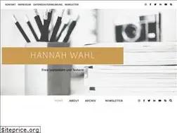 Sites similar to hannahwahl.at