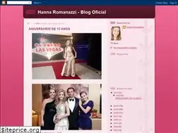 Sites similar to hannaromanazzisiteoficial.blogspot.com