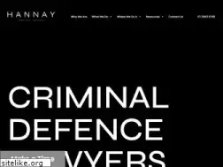 Sites similar to hannaylawyers.com.au