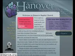 Sites similar to hanoverbaptistchurch.org