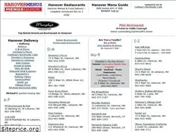 Sites similar to hanovermenus.com