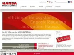 Sites similar to hansa-heiztechnik.de