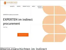 Sites similar to hansbeckergmbh.com