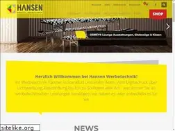 Sites similar to hansen-werbetechnik.de