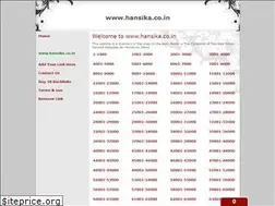 Sites similar to hansika.co.in