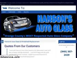 Sites similar to hansonautoglass.com