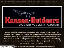 Sites similar to hansonoutdoors.net