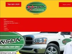 Sites similar to hansonoverhead.com