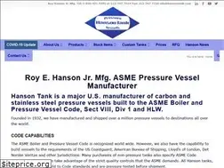 Sites similar to hansontank.com