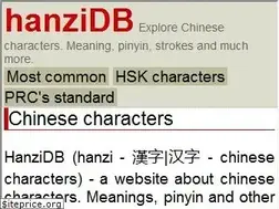 Sites similar to hanzidb.org