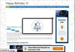 Sites similar to happybirthday11.com