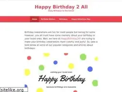 Sites similar to happybirthday2all.com