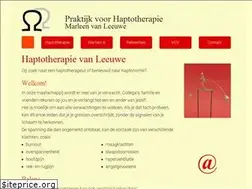 Sites similar to haptotherapie-vanleeuwe.nl