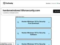 Sites similar to hardenwindows10forsecurity.com