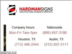 Sites similar to hardmansigns.com