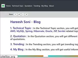 Sites similar to hareeshsoni.com