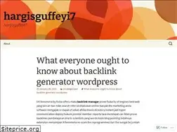 Sites similar to hargisguffeyi7.wordpress.com