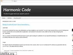 Sites similar to harmoniccode.blogspot.com