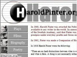 Sites similar to haroldpinter.org