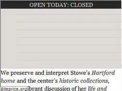 Sites similar to harrietbeecherstowecenter.org