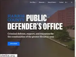 Sites similar to harriscountypublicdefender.org