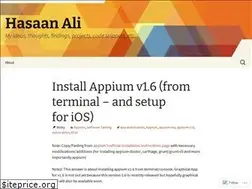 Sites similar to hasaanali.wordpress.com
