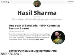 Sites similar to hasil-sharma.github.io