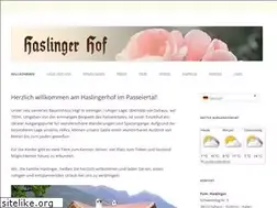 Sites similar to haslingerhof.it