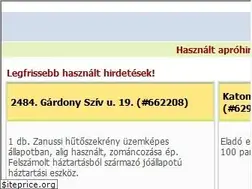 Sites similar to hasznalt.megyeiapro.hu