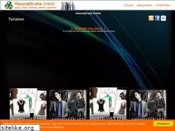 Sites similar to hasznaltruhanagykereskedes.com