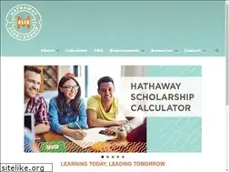 Sites similar to hathawayscholarship.org