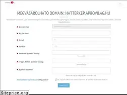 Sites similar to hatterkep.aprovilag.hu