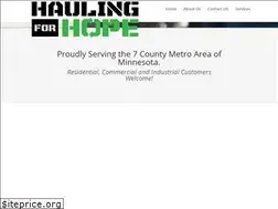 Sites similar to haulingforhope.com