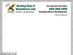 Sites similar to haulingguysanddemo.com