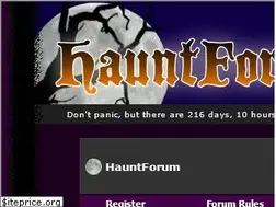 Sites similar to hauntforum.com
